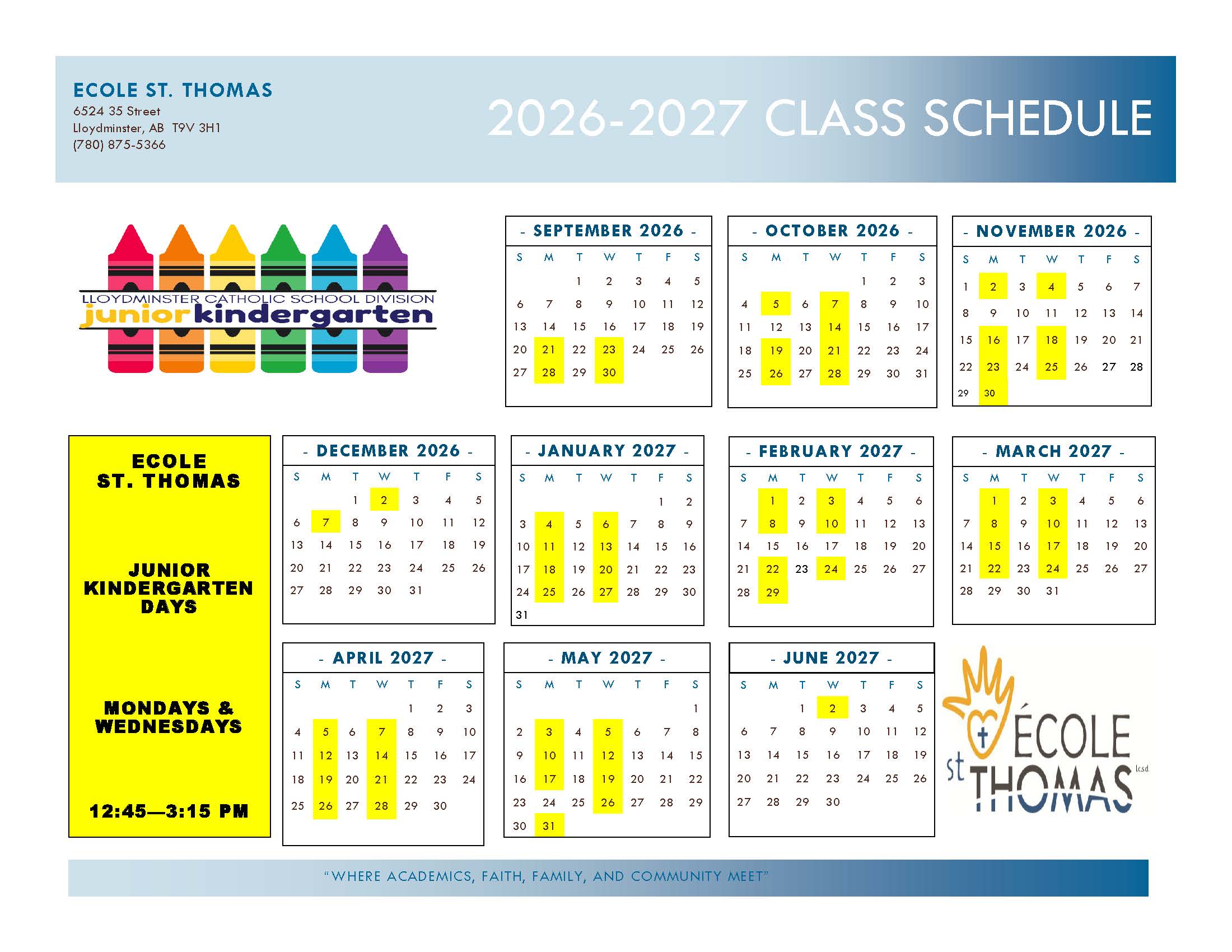 St. Thomas 2026 2027