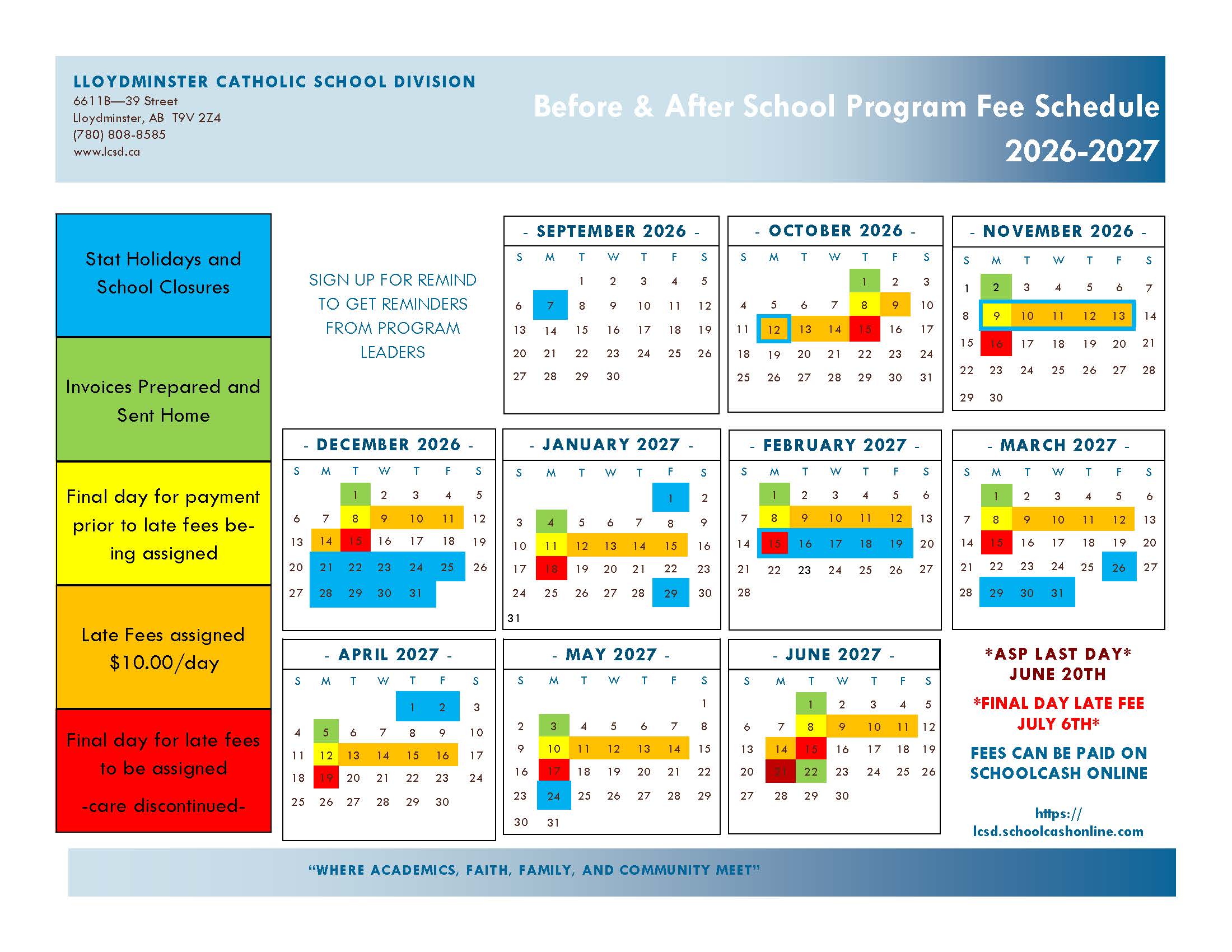 2026 2027 Before and ASP Fee Schedule